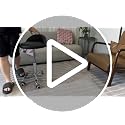 KKTONER Black PU Leather Adjustable Swivel Rolling Stool with Back Rest