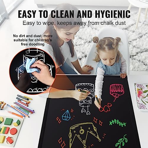VEVOR 32"x24" LED Message Writing Board, Menu Sign Boards, Illuminated Erasable Lighted Chalkboard, Neon Effect Drawing Panel with 8 Fluorescent Chalk Markers and Remote Control