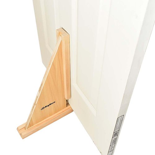 Big Horn 70150 Self-Adjusting Door Holder, All Wood - for Doors as Thin as 1 Inch Or as Thick as 2-1/4 Inch