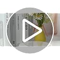Adwikoso 6 Pack Clear Acrylic Book Ends for Shelves, Sturdy & Space-Saving