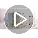 Sooyee 9 Slot Metal Record Holder Storage Rack Rose Gold