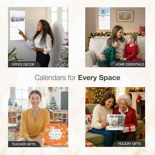 RED EMBER Untamed & Beautiful Pathways 2026 Wall Calendar 12 Month | 12" x 24" Open | Thick & Sturdy Paper | Giftable | Calendar 2026