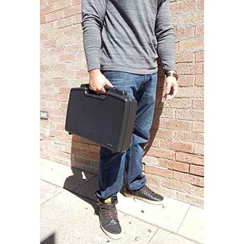 CASEMATIX Travel Case Compatible with Epson WF-100 and WF-110 Wireless Mobile Printer, Ink Cartridges, Power Adapter, Cables