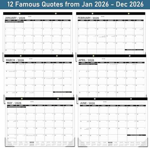 2026 Desk Calendar - 12 Months Large Desk Calendar 2026, Jan 2026 - Dec 2026, 17" x 12", Desk Pad, Large Ruled Blocks, to-do List & Notes, Best Desk/Wall Calendar for Planning or Organizing
