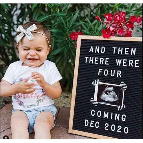 Felt Like Sharing Letter Board (Black Felt - 12¡±x16¡±) ? Changeable Message Board with 3 Sets of Felt Board Letters for Home, Office & Aesthetic Room Decor ? Wall Letterboard Signs In Oak Frame