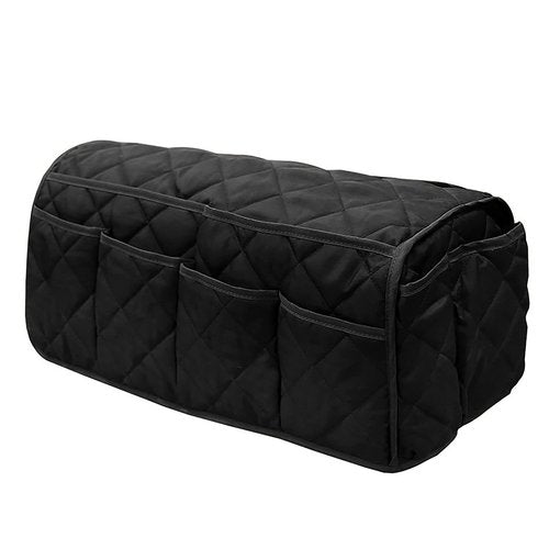 2 in 1 Waterproof Armrest Covers Sofa Arm Organizer with 14 Pockets for Tablet Magazines TV Remote Holder, Anti-Slip Recliner Couch Armchair Slipcover Furniture Sofa Arm Protector Storage Caddy Pouch
