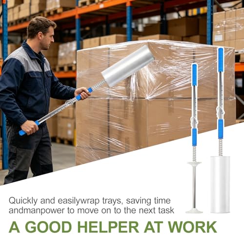2pcs Stretch Film Dispenser Pole Holder, for Industrial Grade and