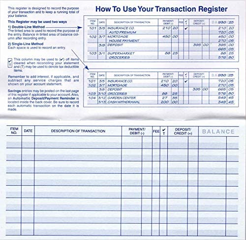 Magnolia Registers 10-Pack Checkbook Registers with 2023-2025 Calendars, 6x3 in
