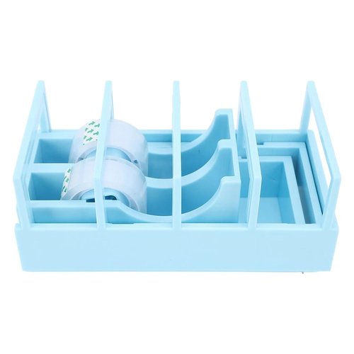 Tape Zoomie Dispenser for Wrapping, Portable Foldable Double Roll Tape Dispenser Assistant, Multi Roll Ribbon Cutter Machine or Packaging, Crafting, Wrapping Presents, Strong & Sturdy (Green+Purple)