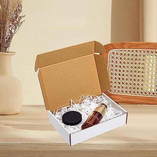 Shipping Boxes 9x6x2" 60 Pack - White Corrugated Cardboard Mailing Box for Small Business - Literature Mailer Packaging Supplies