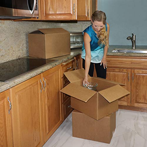 Amazon Basics Medium Cardboard Moving Boxes 10-Pack, 18 x 14 x 12 Inches