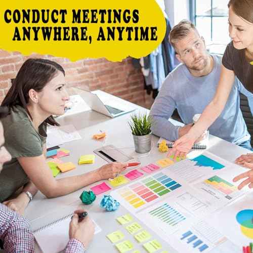 4 Pcs Medium Trifold Poster Board, 26.2" x 17.2" Presentation Board, with Double Sided Tapes and Cardboard, White Corrugated Project Boards/Science Fair/Trifold Display Board for School Project