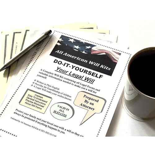 Do-It-Yourself Legal Will Kit ? Come with Two Sets ? No Printing ? No Downloading - No CD is Required - Prepared by an Attorney - Valid in All 50 States., Multicolor