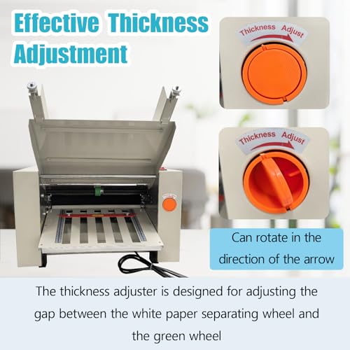 Automatic Paper Folding Machine 110V with Adjustable Speed & Counter for Office & School