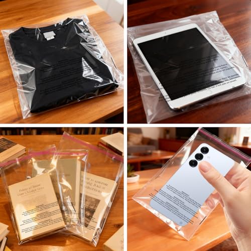 Self Sealing Cellophane Bags Assorted Sizes 400-Pack – Clear Plastic Shipping & Retail Bags
