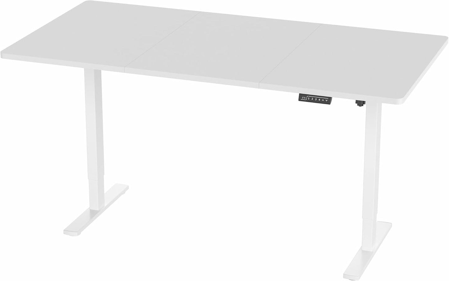 VIVO Electric Standing Desk - Memory Height Adjustment, 71 x 36 in, White Top & Frame | Supports 220 lbs