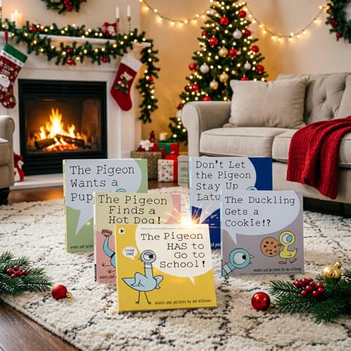Kids Pigeon Book Set by Mo Willems - 9 Paperback Early Reader Collection