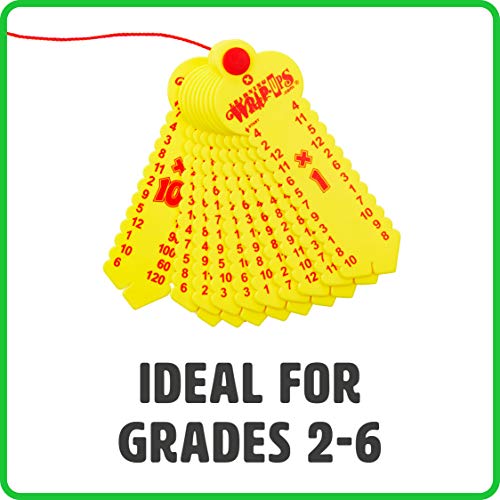 Learning Wrap-Ups Multiplication Keys Set - Yellow Self-Correcting Math Tool, 10 Keys