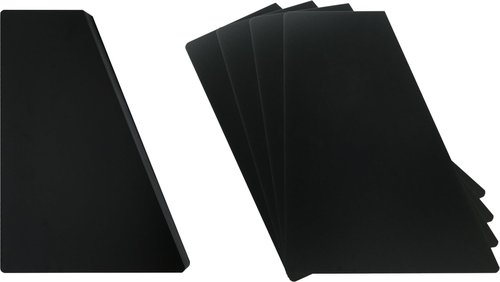 (30) 12" Record Divider Cards - SLOPED Full Cut - Black, Economical 30mil - 12" x 14 1/4" - #12NS14BK30DI