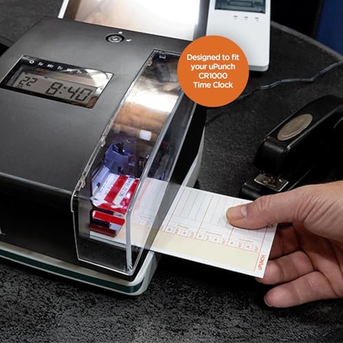 uPunch 100 Time Cards for CR1000 Digital Time Clock and Stamp