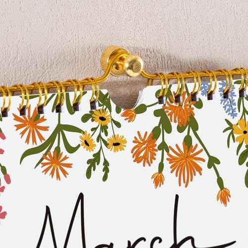 2026 Calendar, Cabbrix Wall Calendar 2026, 12 Months Calendar Runs From January 2026 - December 2026, 15" x 12", Twin-Wire Binding, Hanging Hook, Floral Design