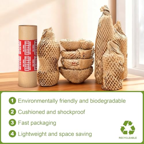 Callica 12" x 200ft Honeycomb Packing Paper Eco-Friendly Bubble Wrap Alternative