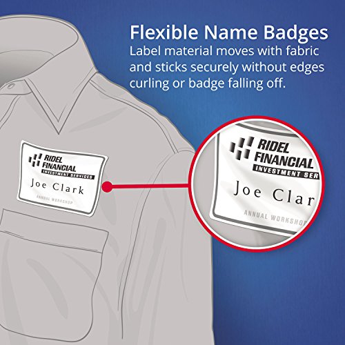 Avery 5395 Name Badges 2-1/3 x 3-3/8 in 400/Box Self-Adhesive