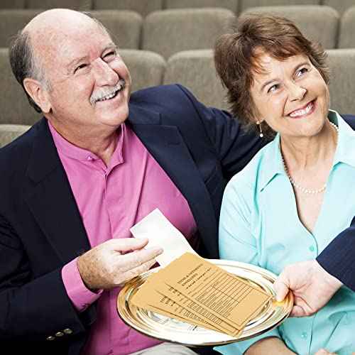 Church Supplies Tithe and Offering Envelope Kraft Offering Tithe Envelopes for Religious Church (500 Pieces)
