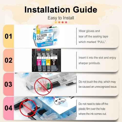 Miss Deer LC3029 Ink Cartridges 5-Pack, Compatible Replacement for Brother LC3029XXL LC 3029 XXL High Yield for MFC-J5830DW MFC-J5830DWXL MFC-J5930DW MFC-J6535DW MFC-J6535DWXL Printer (2BK/1C/1M/1Y)