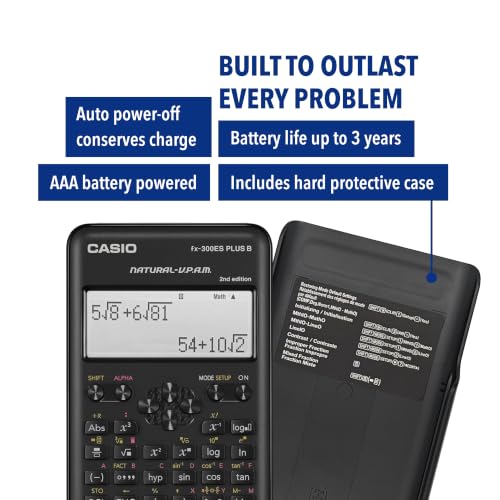 Casio FX-300ESPLSB-WAIT Scientific Calculator with Natural Textbook Display