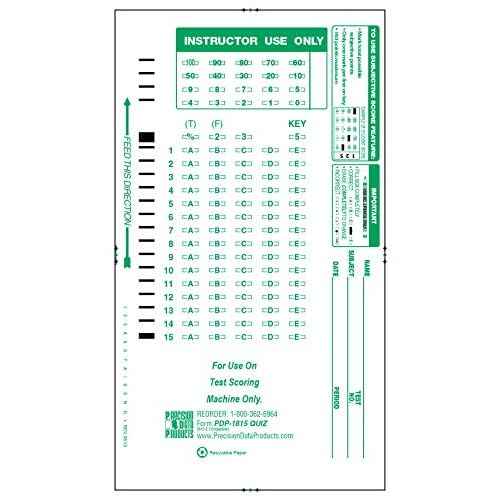 815-E Compatible Quiz Sheet, a PDP 815 Quiz Sheet, (500/pkg)