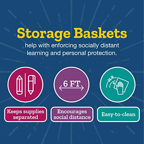 Really Good Stuff Store More Sturdy Hang-Up Totes Rack, 20"W x 12"D x 20"H - Tip and Scratch Resistant Base - Classroom Organization, Preschool and Elementary Classroom Must Haves, Teacher Supplies
