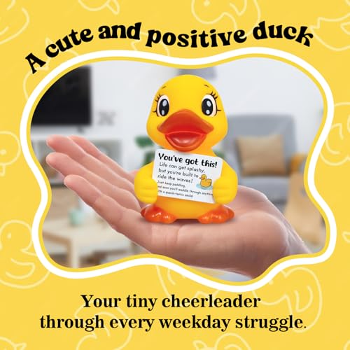 You Found a Duck Positive Emotional Support Rubber Duck Yellow Uplifting Gift