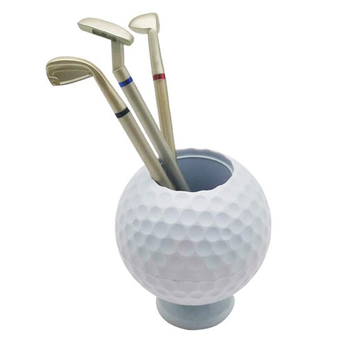 Seadream Golf Gift Set,Golf Ball Pen Holder Set with 3 Golf Pens