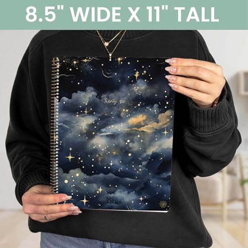 bloom daily planners 2026 Planner (January to December) - 8.5¡± x 11¡± Weekly & Monthly Dated Agenda Organizer Book with Stickers & Tabs - Flexible Soft Cover - Midnight Sky