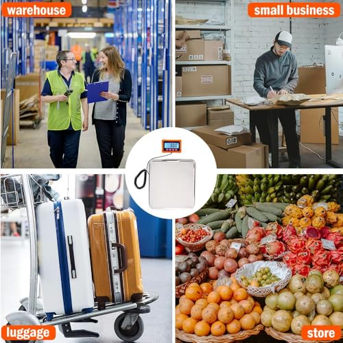 Vivicreate Digital Shipping Scale 440 lb Stainless Steel Postal Weighing Machine