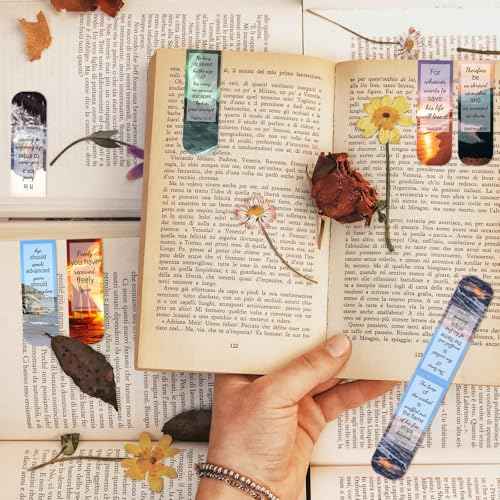 50 Pack Bookmark Christian Magnetic Bookmarks for Women Men Bible Verse Book Marker Book Lovers Page Markers for Teachers Students Reading School Office Home, Printing on 2 Side