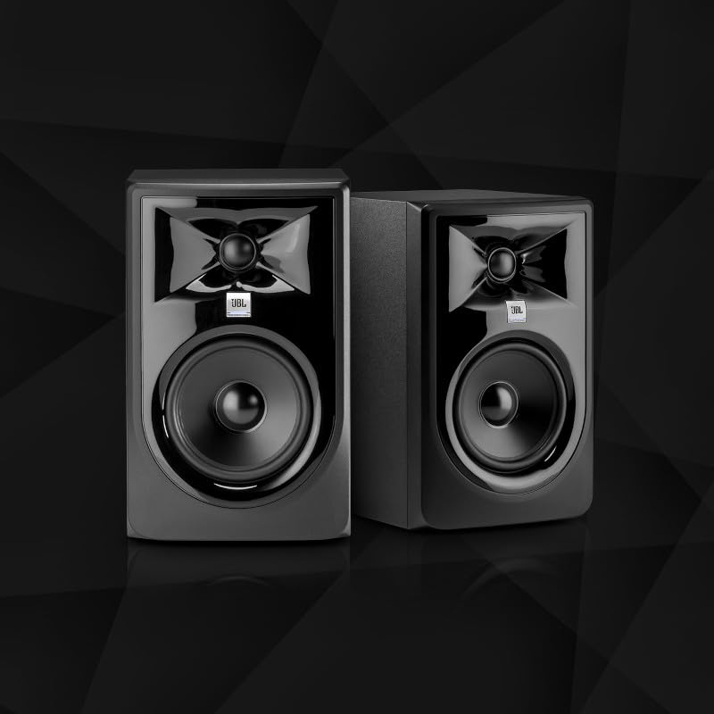 (2) JBL 305P MkII 5" 2-Way Active Powered Studio Reference Monitors Speakers
