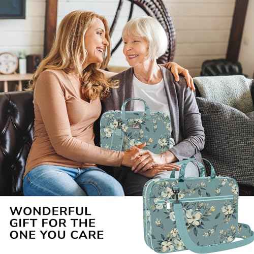 DEHITE Bible Cover Case for Women ? Floral Black Bible Bag Carrying Case ? Messenger Bag