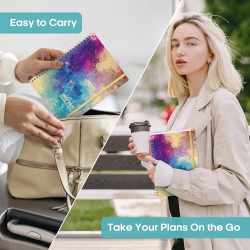 JEJEGO Gold A5 Academic Planner 2026-2027 Weekly & Monthly Organizer