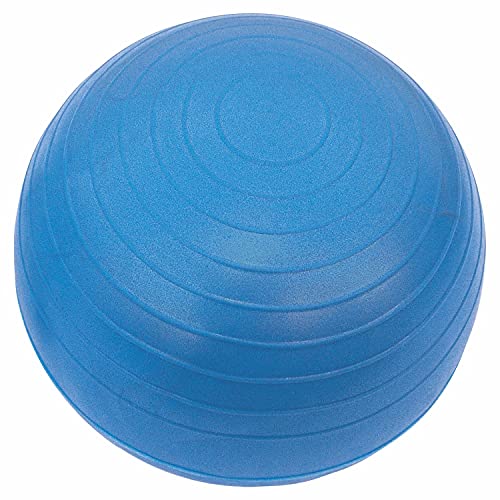 Champion Sports FitPro Balance Ball Chair with Wheels (Youth Chair, Gray & Blue)