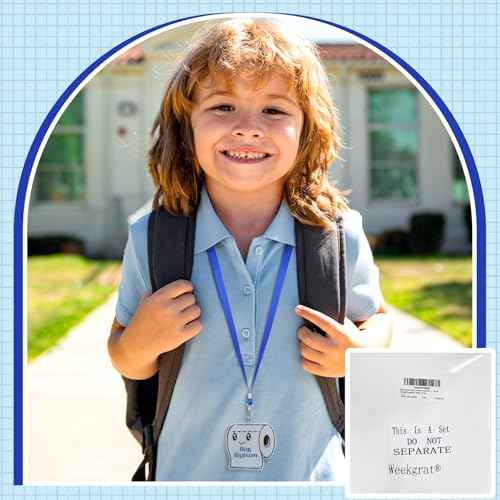 6 Sets Acrylic Back to School Hall Pass Lanyards Unbreakable School Passes Set for Teachers Cute Classroom Passes for Bathroom, Office, Library and Nurse Classroom Supplies(Cute)