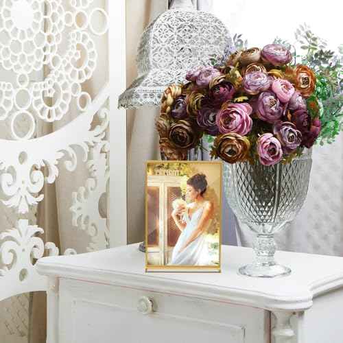 30 Pcs Gold Acrylic Sign Holder 5 x 7 Inch, Gold Picture Frames Double Sided Clear Wedding Table Number Holders for Wedding Restaurant Office Home Store Numbers Signs ? (5 x 7 inch)