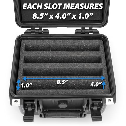 CASEMATIX IPX7 Waterproof Collectible Currency Graded Banknote Case Compatible with PCGS and PMG Money Holders and More, Graded Currency Sleeve Storage Box With 4 Album Dividers