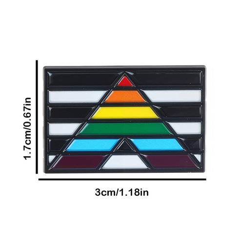 9PCS Straight Ally Pride Pins LGBTQ Supporter Rainbow Pin Ally Accessories Pride Decorations Gay Lesbian Trans Merch LGBTQ Pins