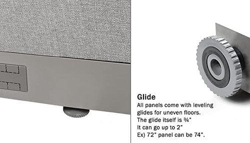 GOF Office Partition Single Panel (24" w x 48" h) 2ft x 4ft