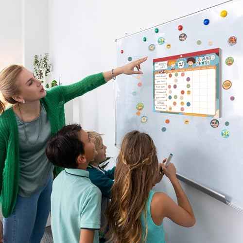Boho 32 Chore Charts Behavior Reward Chart System,Sticker Chore Chart Pad for Kids with 2328 Stickers, 12.2" x 9.8" Magnetic Reward Chart to Develop Responsibility & Good Habits.