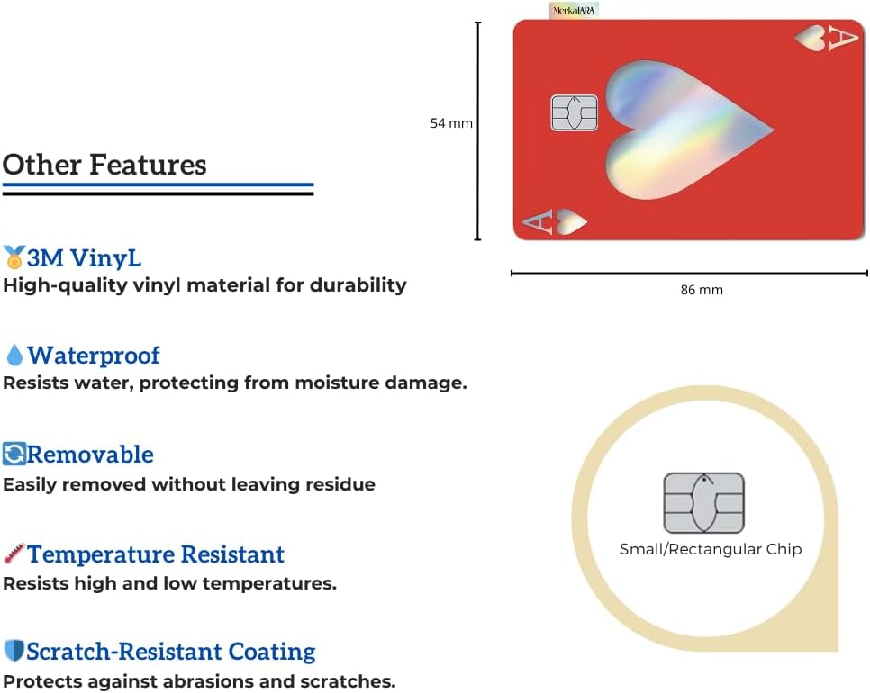 (2 Units) Holographic Credit Card Skin – 3M Material Debit Card Sticker, Waterproof, Durable & Easy to Apply, Multi-Design Personalised Cover (Divine Light)