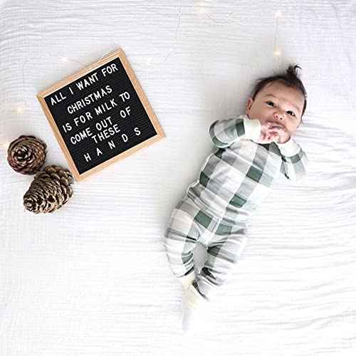 Felt Letter Message Board 340 Letters,Letter Board Sign with Stand, 10X10 Inch for Baby & Pregnancy Announcement Sign,for Party Home Decor