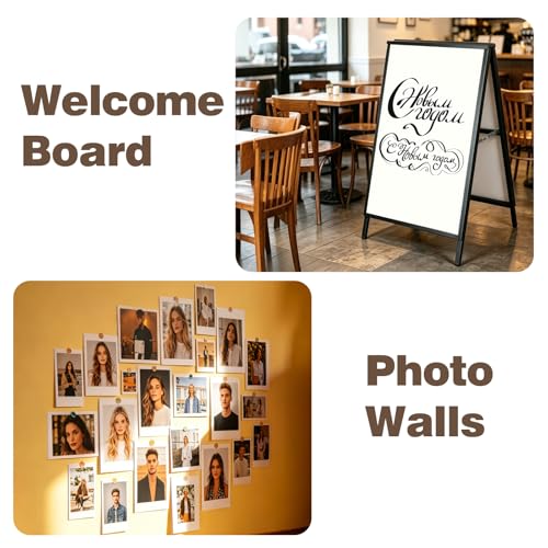 YJview 4 Pack White Foam Board 27.5 x 39.4 Inches - Double-Sided Acid-Free Sign & Display Boards
